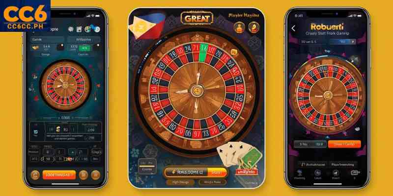 Online roulette wheel interface for Filipino players on mobile and desktop